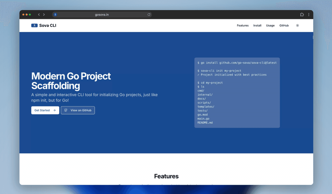 Sova - Open Source Package Manager
